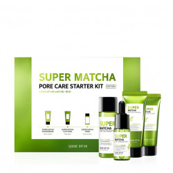 Super Matcha Pore Care Starter Kit Cleansing Gel 42 ml, Clay Mask 42g, Toner 30ml, Serum 10ml